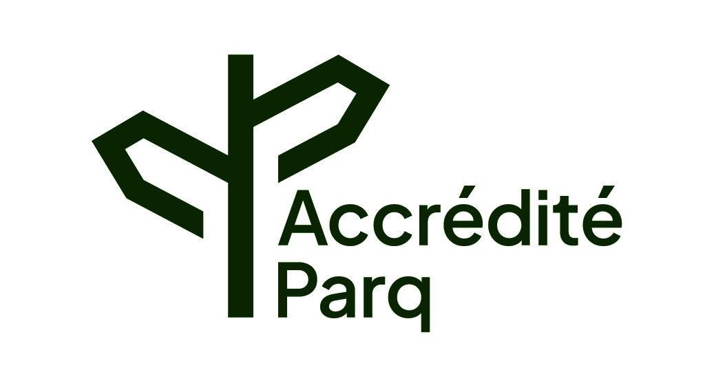 Logo officiel Accrédité Parq - Association des parcs régionaux du Québec